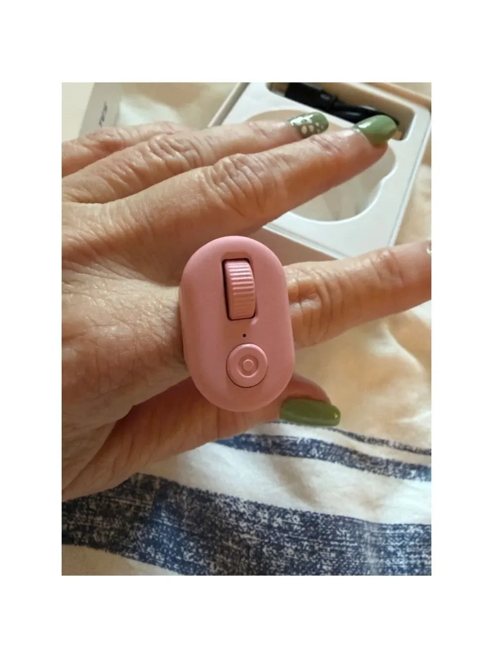 KINMATES Pink TikTok Scrolling Ring & Kindle App Page Turner One Size